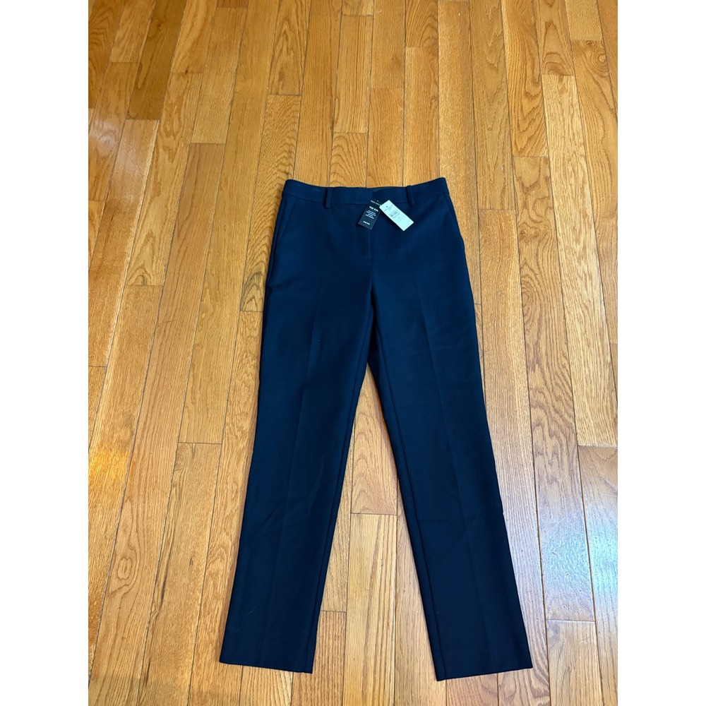 Ann Taylor The Eva Navy Blue High Rise Slim Ankle Professional Pants Size 0 NEW